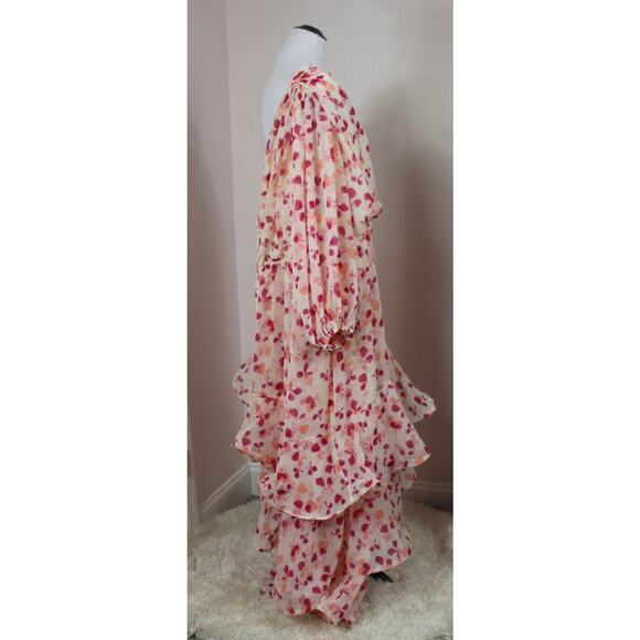 ALEXIS Target Sz 3x Pink Ruffle One Shoulder Dress NWT - Picture 5 of 9